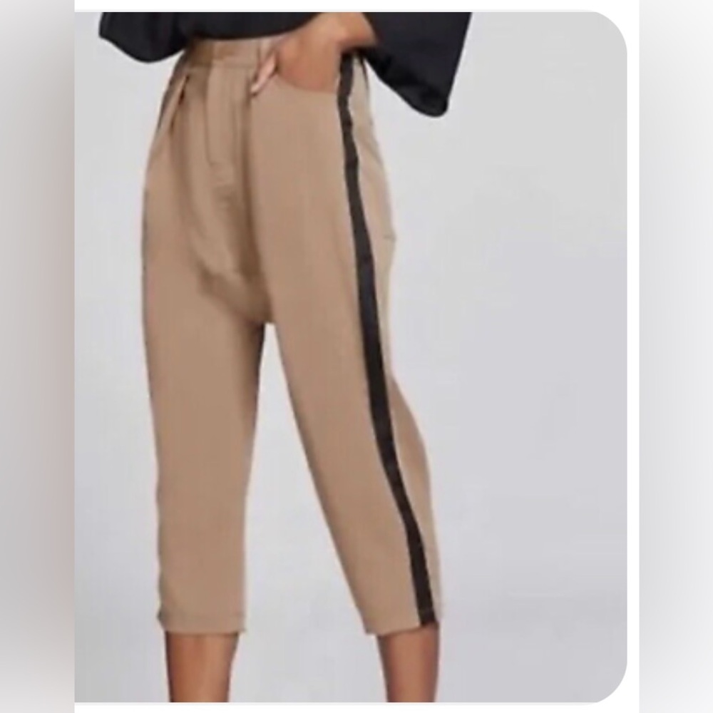 GABRIELLE UNION NEW YORK & COMPANY WOMEN PANTS
SIZE L
Beige with Black Striped - Picture 2 of 14
